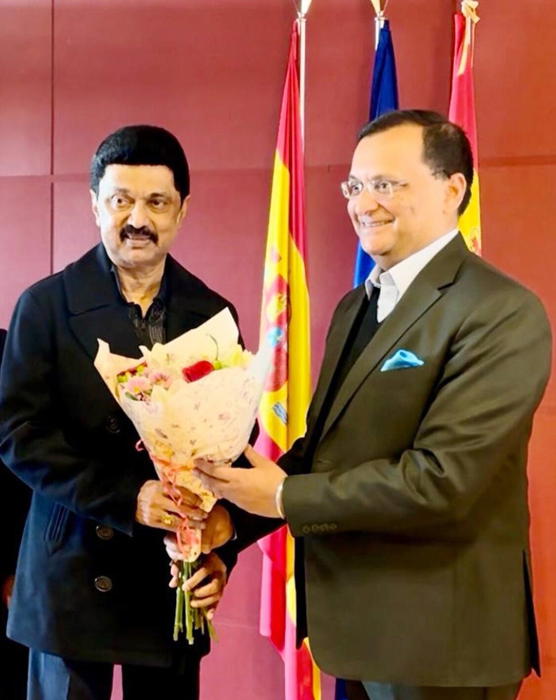 முதல்வர் மு.க. ஸ்டாலினுடன் ஸ்பெயின் நாட்டிற்கான இந்தியத் தூதர் சந்திப்பு