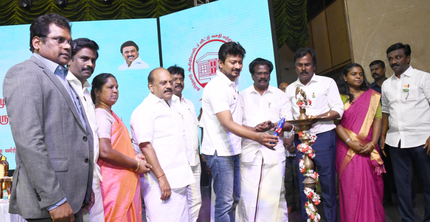 சென்னை வர்த்தக மையத்தில் ஆதிதிராவிடர், பழங்குடியினர் தொழில் முனைவோருக்கான கண்காட்சியை அமைச்சர் உதயநிதி தொடங்கி வைக்கிறார்