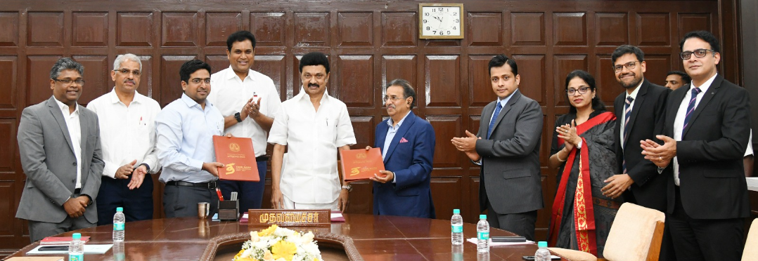 ரூ.1003 கோடி முதலீட்டில் 840 நபர்களுக்கு வேலைவாய்ப்பு அளிக்கும் வகையில் தொழிற்சாலை நிறுவுவதற்கான புரிந்துணர்வு ஒப்பந்தம்