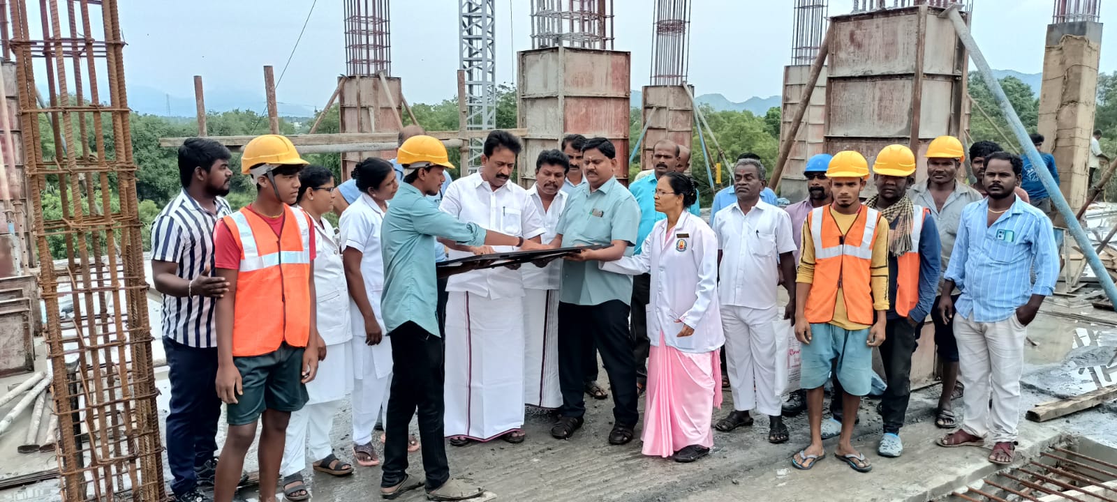 PACR அரசு மருத்துவமனை கட்டுமான பணிகளை எம்.எல்.ஏ ஆய்வு