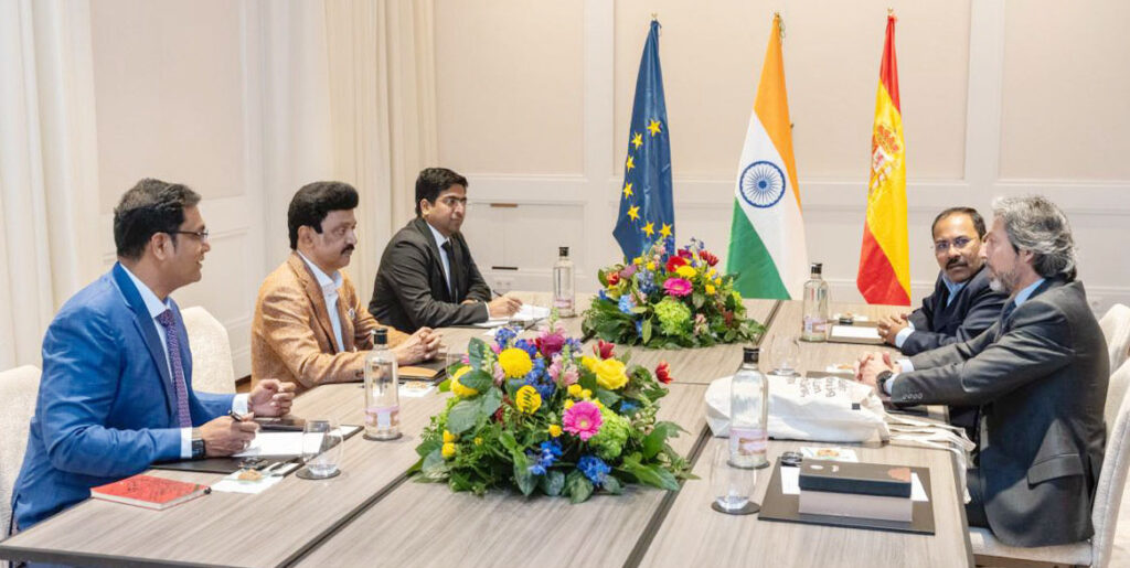 ஸ்பெயின் நாட்டின் முன்னணி நிறுவனங்களின் நிர்வாகிகள் முதலமைச்சர் மு.க. ஸ்டாலினுடன் சந்திப்பு