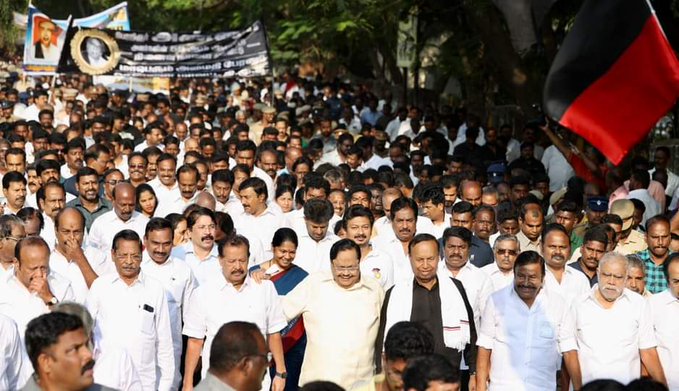 பேரறிஞர் அண்ணா நினைவு நாளை முன்னிட்டு அமைதிப் பேரணி