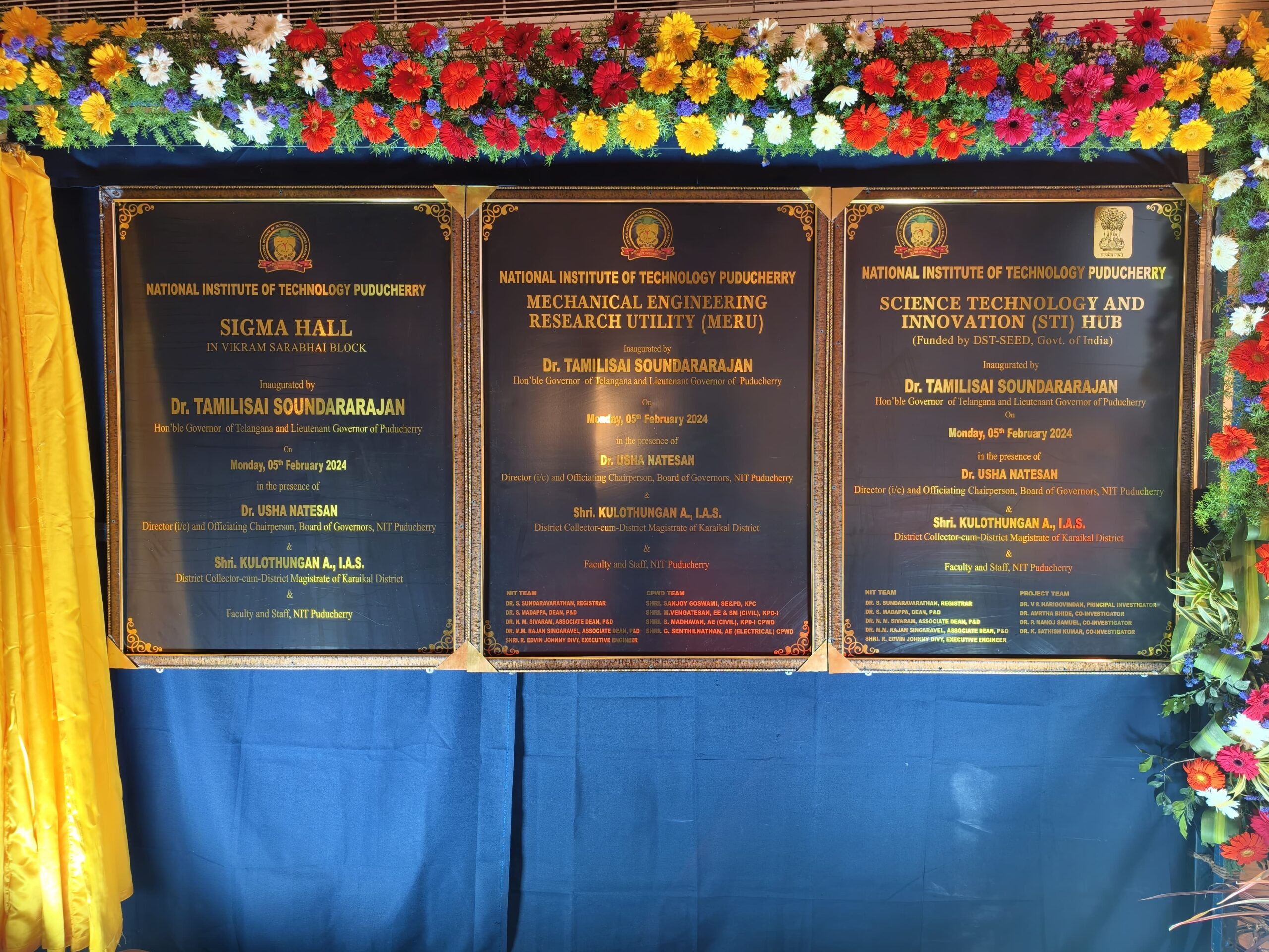 அறிவியல் தொழில்நுட்பக் கண்டுபிடிப்பு மையத்தைத் துணைநிலை ஆளுநர் திறந்து வைத்தார்