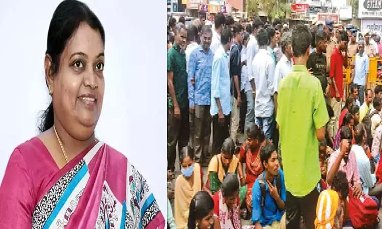 பார்வை குறைபாடு மாற்றுத்திறனாளிகள் போராட்டத்தை கைவிட வேண்டும் - அமைச்சர் கீதா ஜீவன்