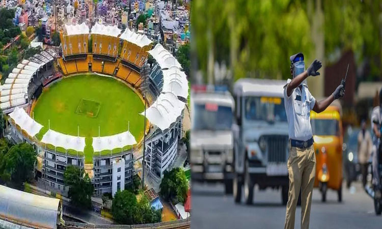 ஐபிஎல் தொடர் தொடங்க உள்ள நிலையில் சென்னையில் போக்குவரத்து மாற்றம்