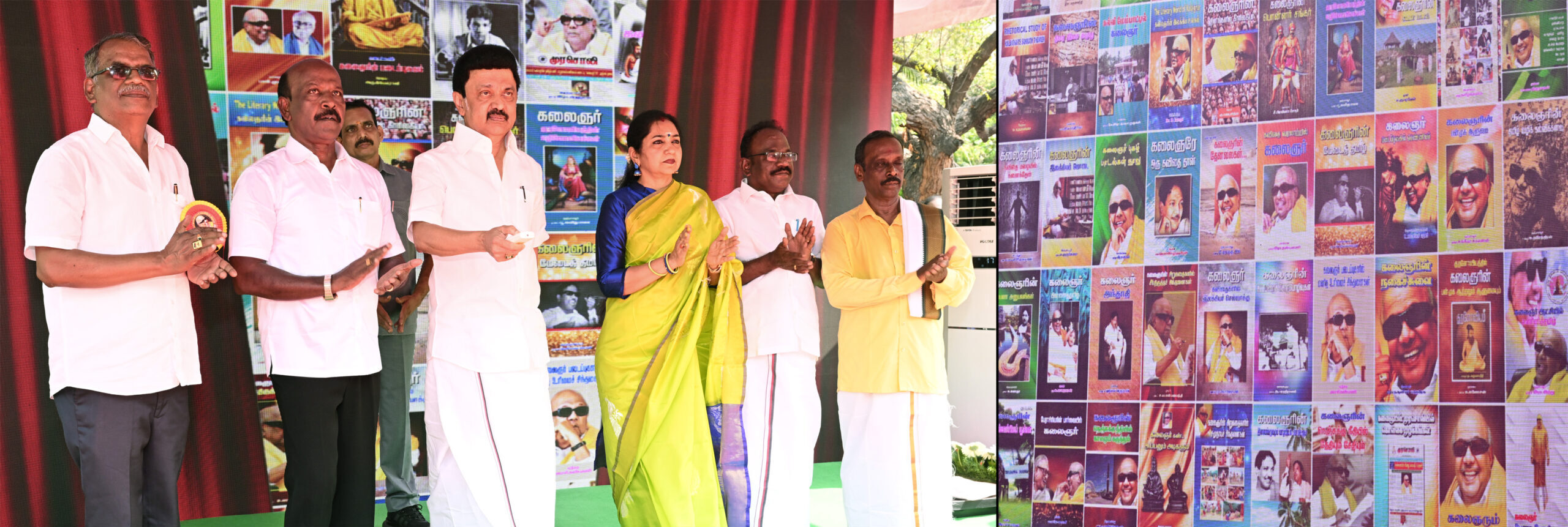 கலைஞர் தமிழ் ஆய்வு இருக்கை சார்பில் தயாரிக்கப்பட்ட கலைஞர் தமிழ் குறித்து 100 நூல்களை வெளியிட்டார்-முதலமைச்சர் மு.க.ஸ்டாலின்