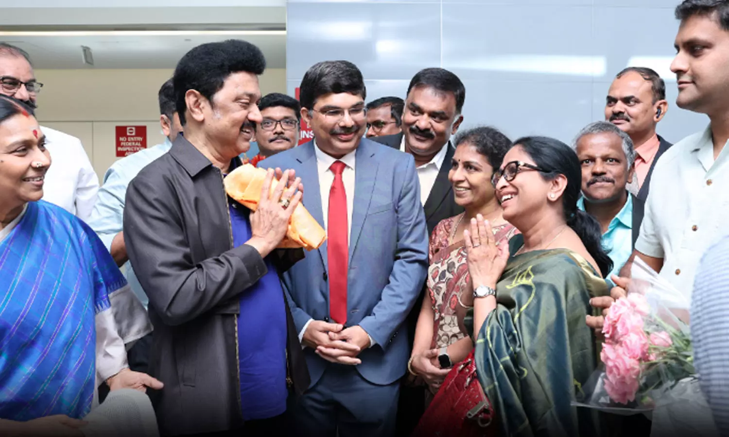 அமெரிக்காவில் முதலமைச்சர் மு.க.ஸ்டாலினுக்கு உற்சாக வரவேற்பு